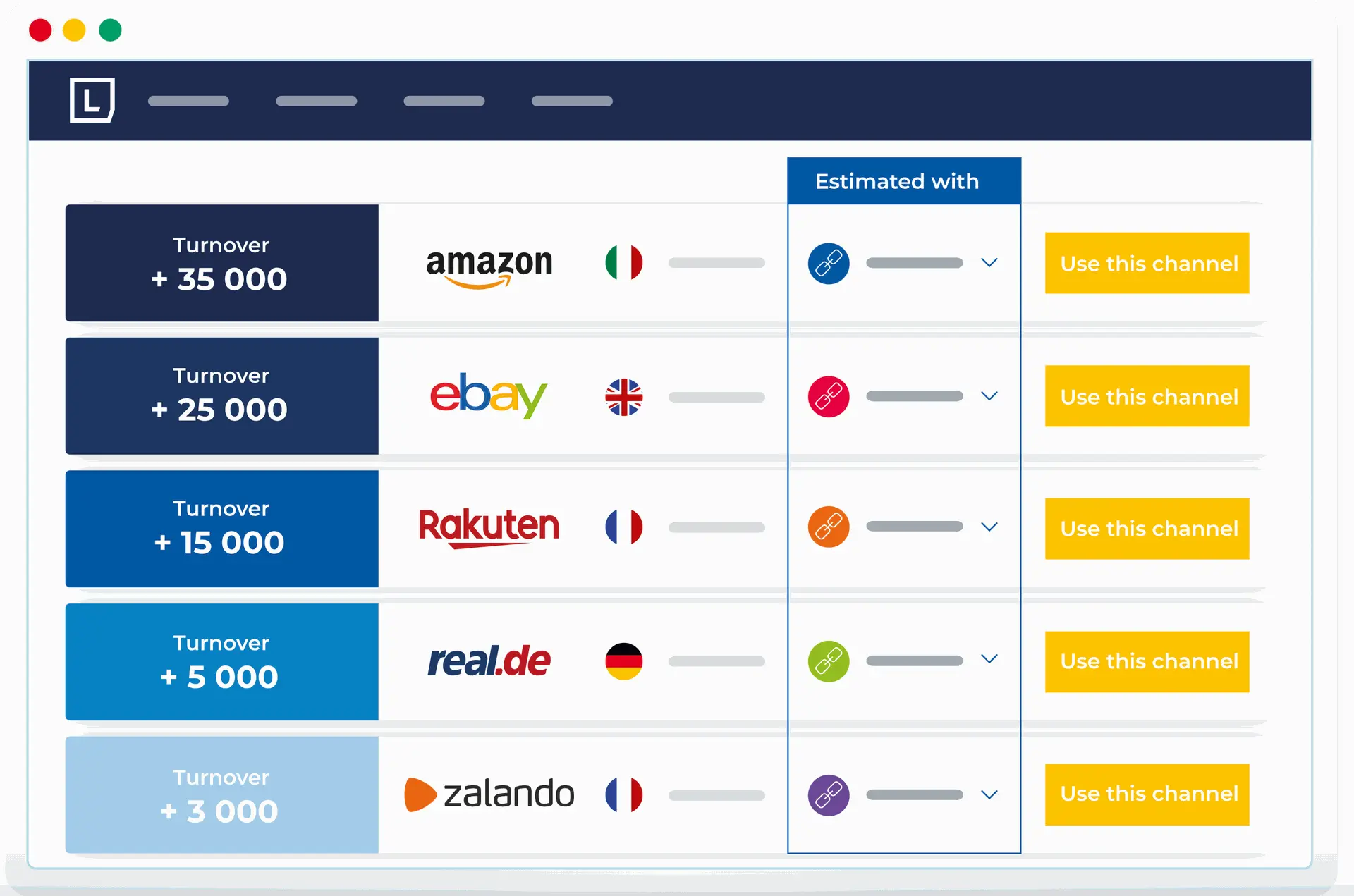 Screenshot of inventory synchronization in Odoo and Lengow