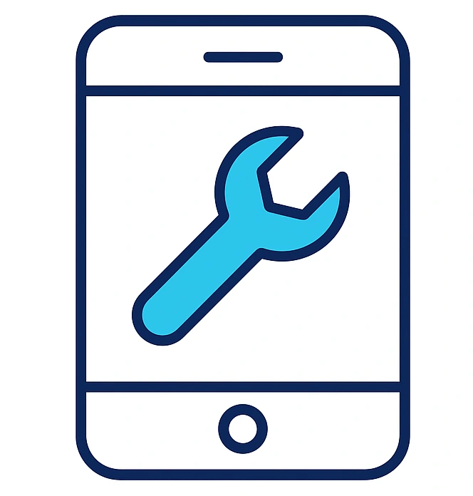 Installer capturing photos and checklists with mobile field app
